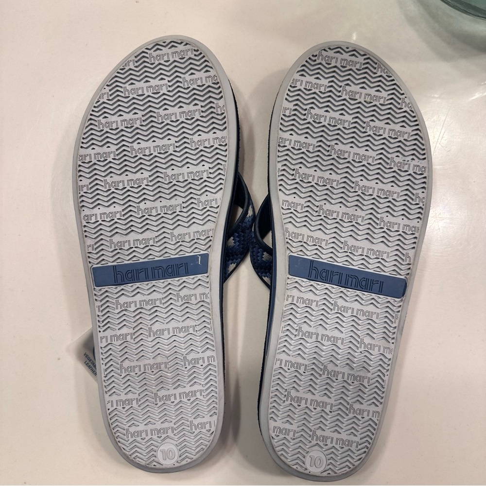 Hari Mari Navy Patterned Flip Flops - Picture 5 of 5